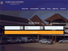 Tablet Screenshot of elminabeachhotel.com